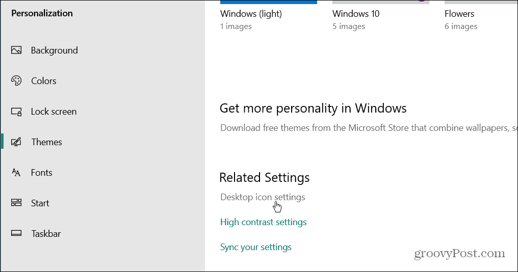 atjaunot darbvirsmas ikonas uz Windows