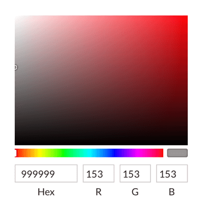 Atlasiet krāsas, izmantojot krāsu atlasītāju, vai ievadiet heksadecimālos kodus.