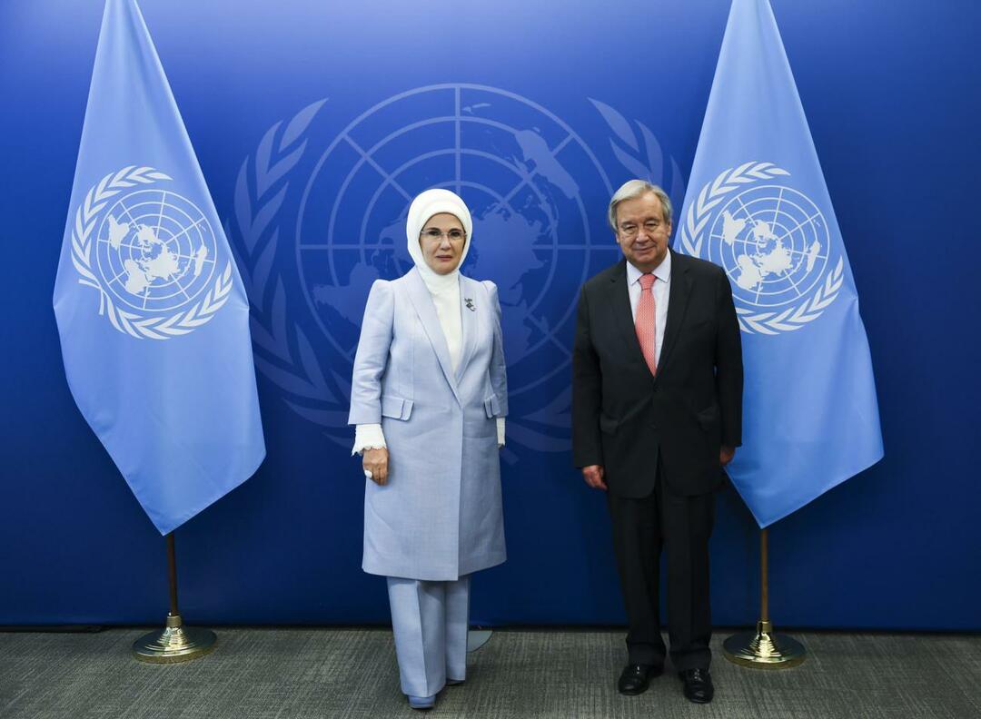 ANO ģenerālsekretārs un Emine Erdogan parakstīja labas gribas paziņojumu
