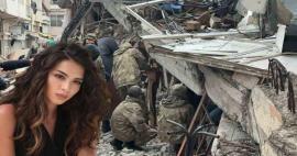 Melisas Asli Pamukas sauciens pēc palīdzības! Viņa ģimene bija iesprūdusi zemestrīcē Marašā
