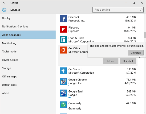 Atinstalējiet Candy Crush un citas Windows 10 iepriekš instalētās lietotnes
