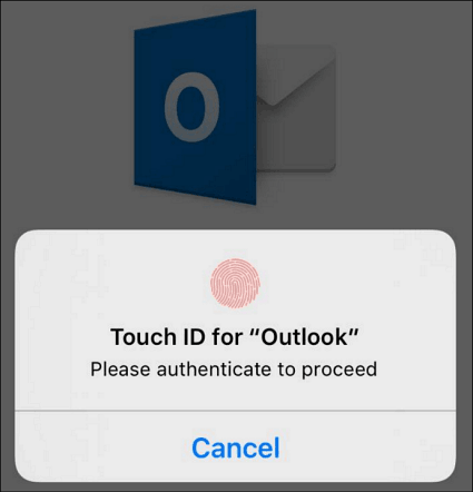 Pieskarieties ID Outlook iPhone