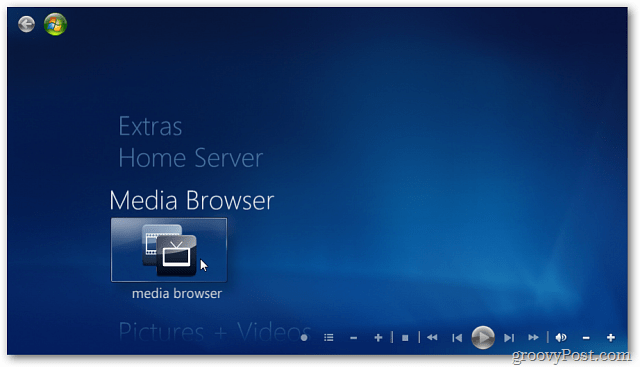 Skatieties video apraidi Windows 7 multivides centrā