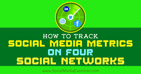 Kā izsekot sociālo mediju metriku četros sociālajos tīklos, Džo Grifins sociālajos tīklos