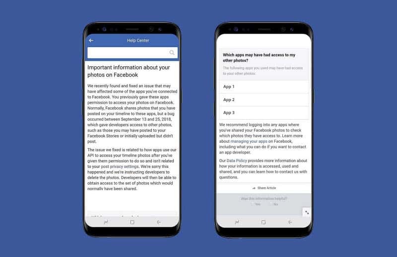 Facebook kļūda pakļauj lietotāju fotoattēlus