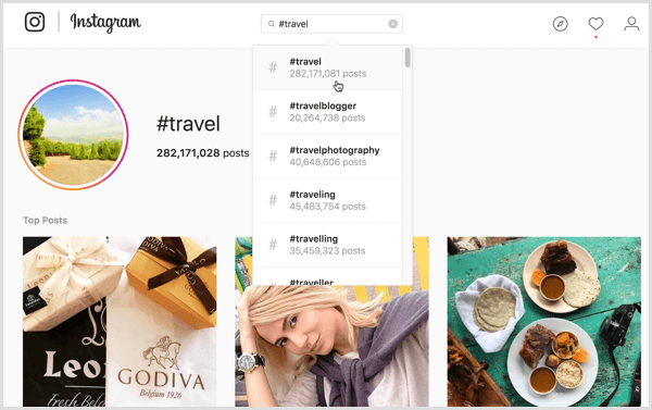 Dažiem Instagram hashtag meklējumiem dažādi lietotāji var redzēt atšķirīgus satura rezultātus.