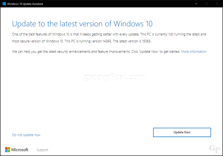 Kā jūs varat jaunināt uz Windows 10 veidotāju atjaunināšanu tūlīt