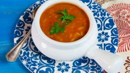 Garšīgu tomātu rīsu zupas recepte