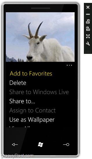 Windows Phone 7 ekrāns reaģē kā skārienekrāns