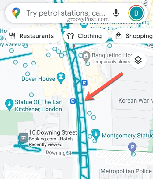 Atlasiet Google Maps ielas attēla ceļu