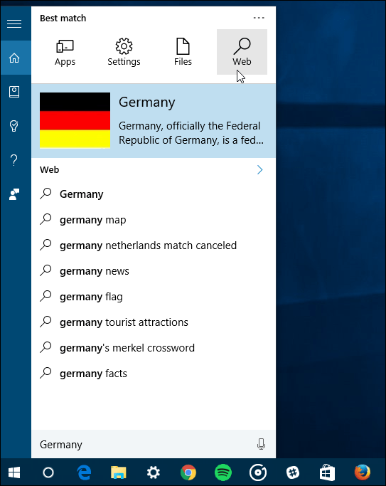 meklēšanas filtri Windows 10