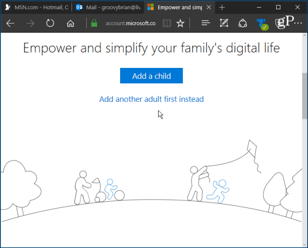 Microsoft ģimenes drošība