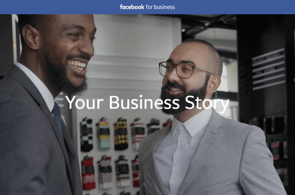 facebook jūsu biznesa stāsts