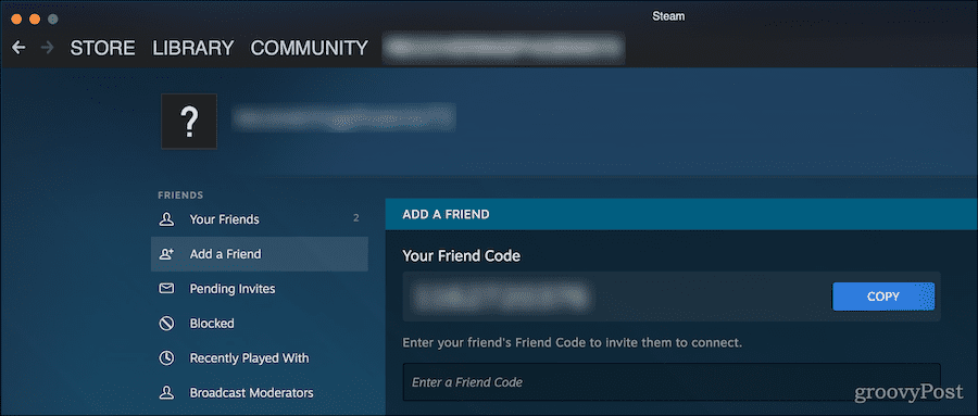 Kā atrast drauga kodu vietnē Steam
