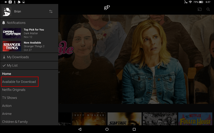 Lejupielādējiet Netflix uz Fire HD 10