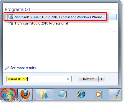 kā palaist Windows tālruņa emulatoru Windows 7