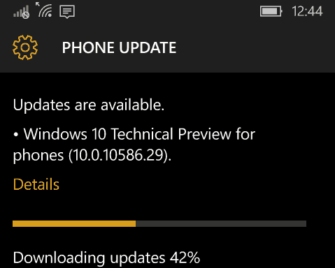 Windows 10 mobilā atjaunināšana