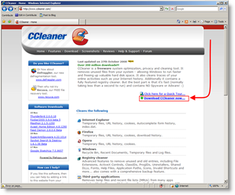 Lejupielādējiet CCleaner, lai droši izdzēstu / izdzēstu failus un kešatmiņu no logiem
