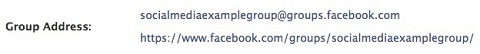 facebook grupas pielāgotā URL uznirstošais logs