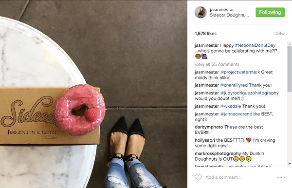 Jasmine Star atklāja savu fanu mīlestību, kad viņa ievieto virtuļus Instagram.