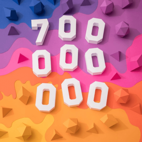 Instagram sasniedz 700 miljonus lietotāju visā pasaulē.