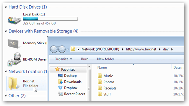 Box.net: kartējiet savu bezmaksas 50 GB kontu kā tīkla mapi sistēmā Windows