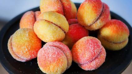 Kā pagatavot persiku cepumus Pildītas garšas bumbas persiku cepumu recepte
