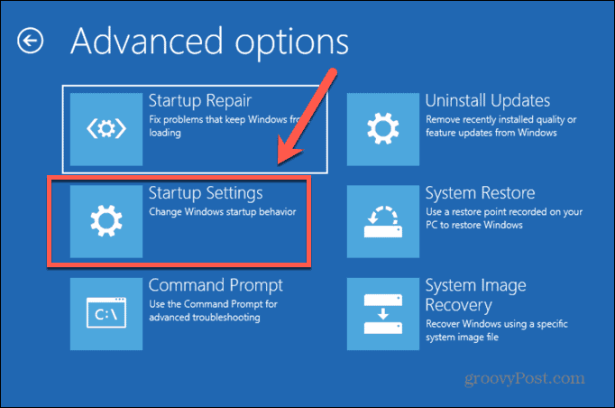 Windows drošā režīma startēšanas iestatījumi