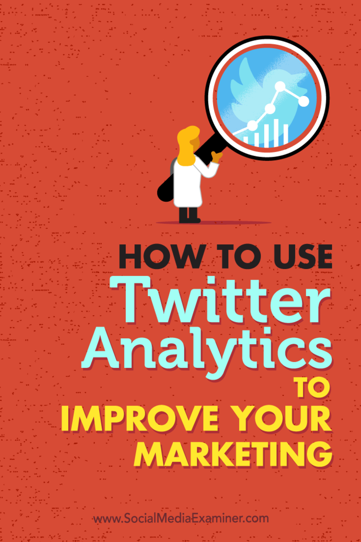 Kā izmantot Twitter Analytics, lai uzlabotu mārketingu: sociālo mediju eksaminētājs