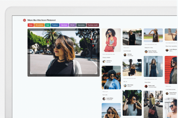 Pinterest iebūvēja savu vizuālās meklēšanas tehnoloģiju Pinterest pārlūka paplašinājumā Chrome.