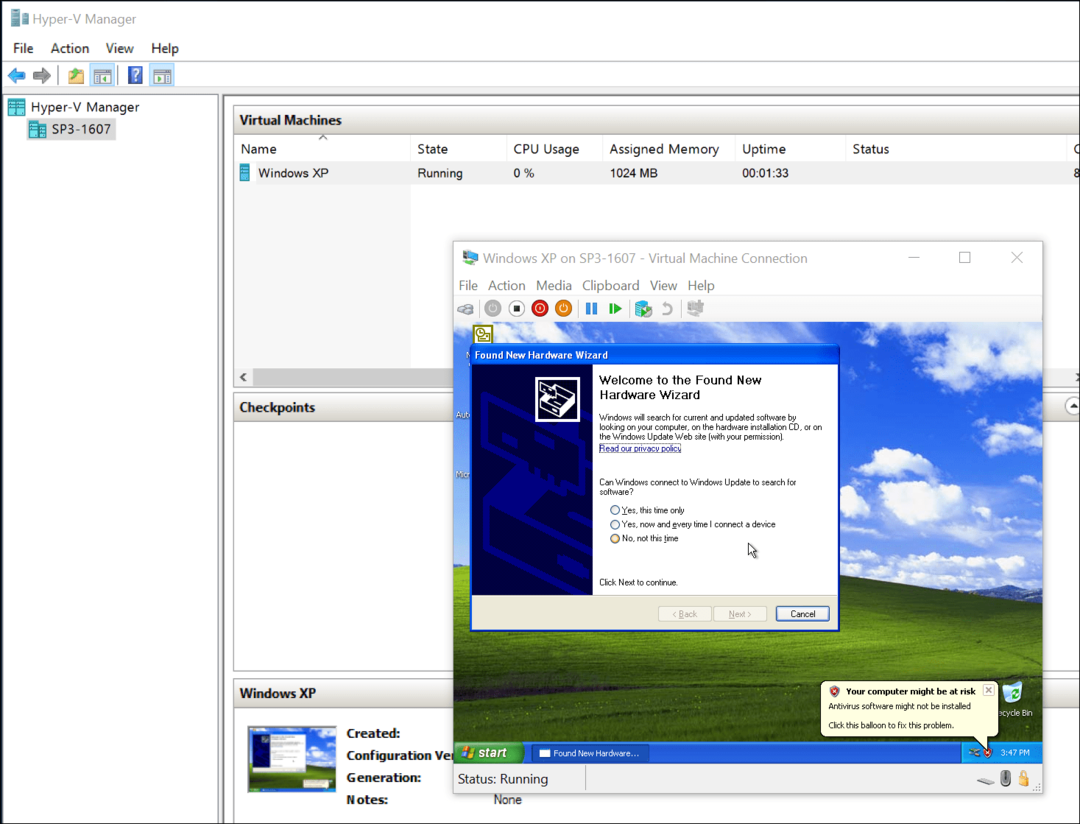 Kā migrēt VirtualBox virtuālās mašīnas uz Windows 10 Hyper-V