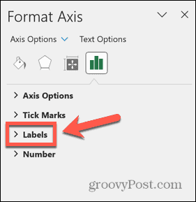 Excel etiķetes