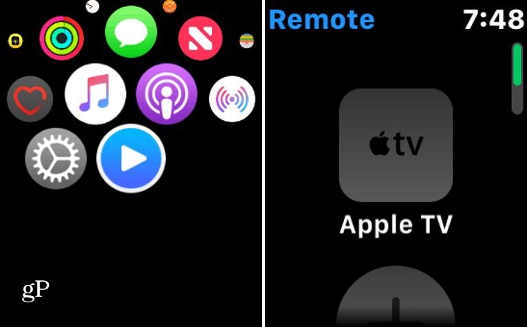 Pievienojiet Apple Watch Apple TV