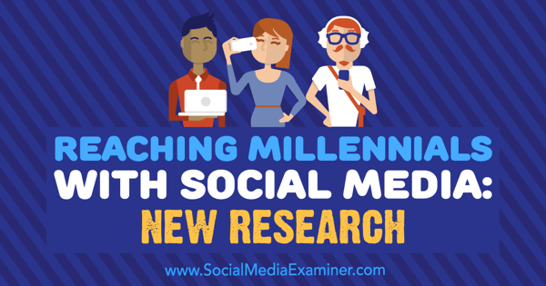 Tūkstošgades sasniegšana ar sociālajiem medijiem: Michelle Krasniak jauns pētījums par sociālo mediju eksaminētāju.