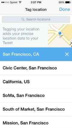 Twitter un Foursquare partneris, lai pievienotu atrašanās vietu Tweets