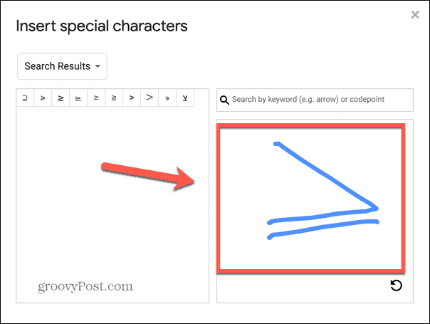Google prezentācijas zīmēšanas simbols
