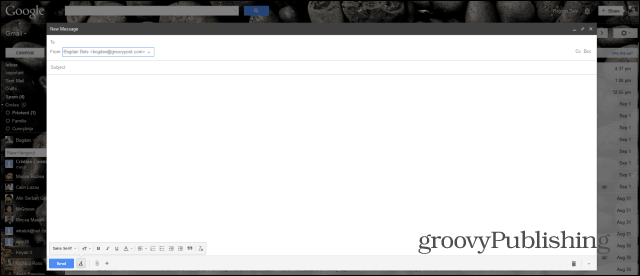 Tiek piemērots jauns Gmail komponēšanas pilnekrāna režīms