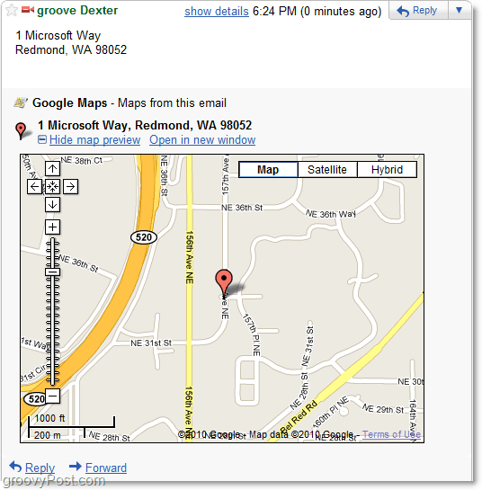 google kartes gmail 