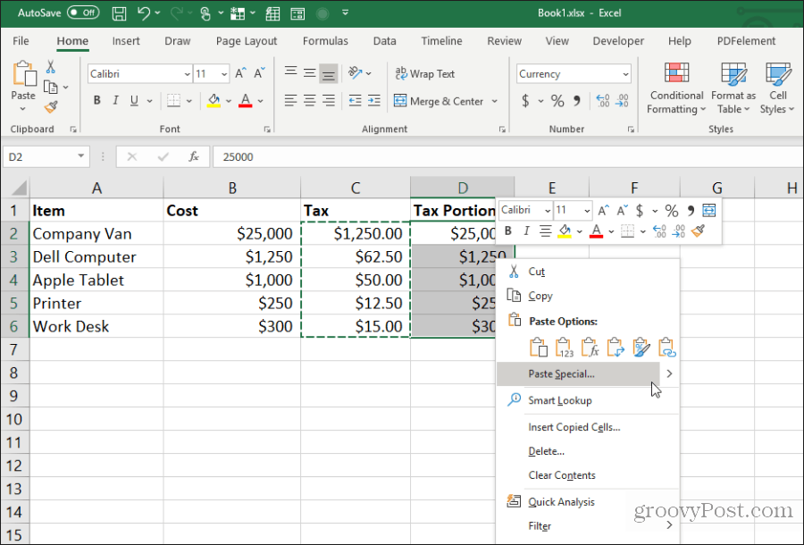 ielīmējiet īpašu programmā Excel