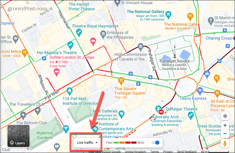 google maps tiešraides satiksme