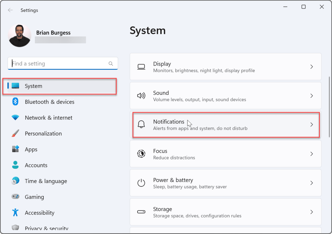 Kā bloķēt paziņojumus operētājsistēmā Windows 11