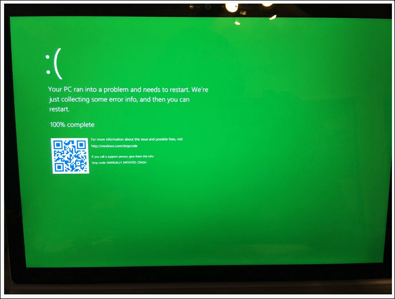Microsoft ievieš nāves zaļo ekrānu, kas paredzēts tikai Windows iekšējiem lietotājiem
