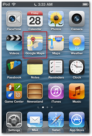 iOS 6 Google Maps ikona