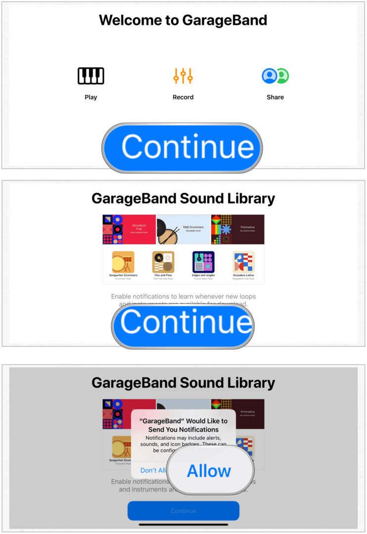 GarageBand instalēšana iPhone