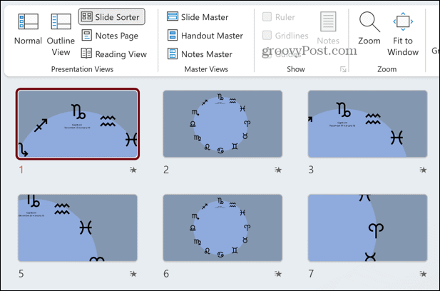 powerpoint dzēsts slaids