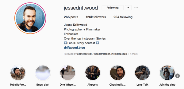 Jessie Driftwood Instagram profils.