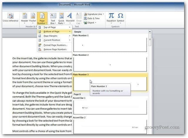 Kā pievienot lappušu numurus Microsoft Word dokumentiem
