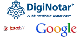 Google krāpniecisks DigiNotar drošas ligzdas slāņa sertifikāts