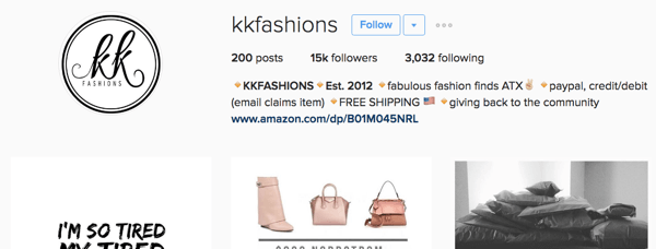 kk modes instagram bio