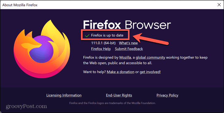 Firefox atjaunināts
